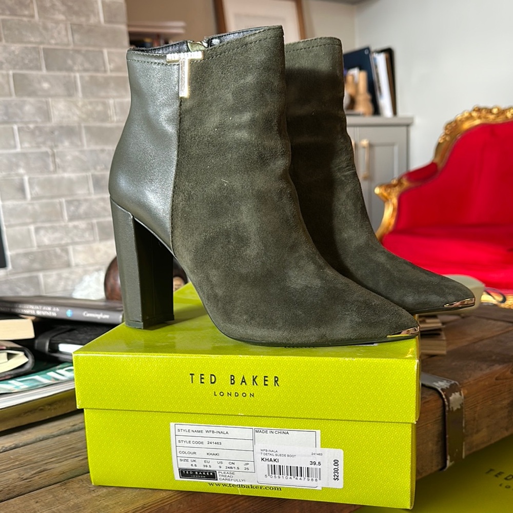 Ted Baker Women's Green Ankle Boots